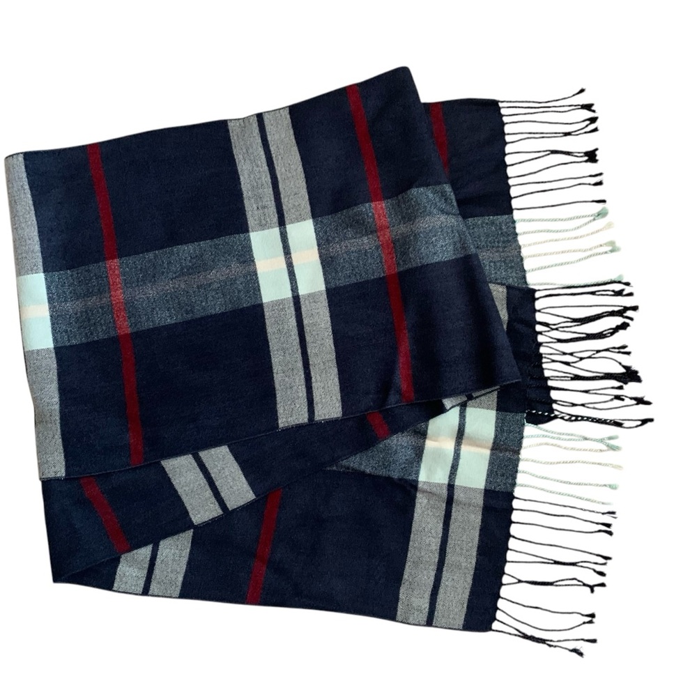 Silk Plaid Scarf